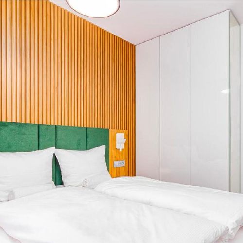 Apartament deluxe la etaj cu 1 camera pentru 4 pers.