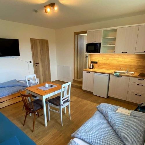 Apartament cu duș cu chicinetă proprie pentru 2 pers. (se poate solicita pat suplimentar)