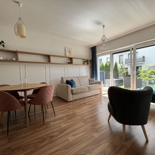 Apartament 4-osobowy z dostępem do ogrodu z widokiem na rzekę z 2 pomieszczeniami sypialnianymi