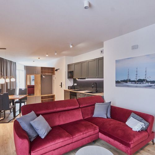 Apartament 6-osobowy na piętrze z balkonem z 3 pomieszczeniami sypialnianymi