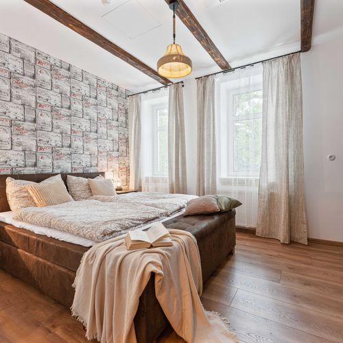 Apartman s manželskou postelí s 1 ložnicí (s možností přistýlky)