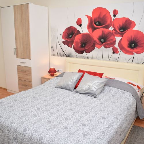 Apartament studio la parter cu 2 camere pentru 4 pers. (se poate solicita pat suplimentar)