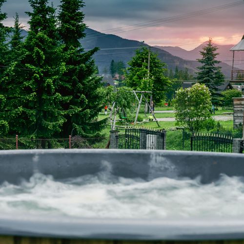 Domek całoroczny 10-osobowy Tourist z widokiem na góry