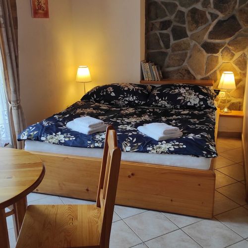 Apartament 2-osobowy z prysznicem z własną kuchnią (możliwa dostawka)