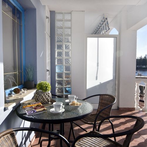 Apartament cu aer condiționat cu vedere spre mare cu 1 camera pentru 2 pers. A-20295-a