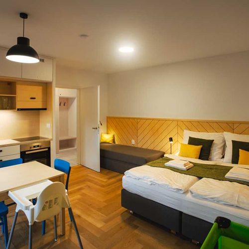 Apartament studio familial(ă) cu 1 camera pentru 3 pers.