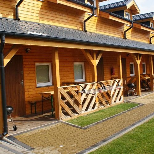 Domek drewniany 6-osobowy Przyjazny podróżom rodzinnym