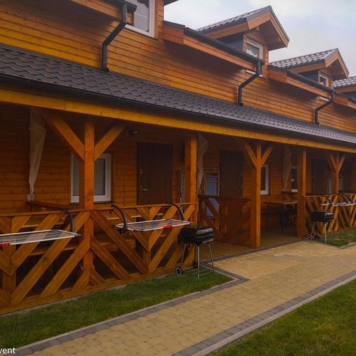 Domek drewniany 6-osobowy Przyjazny podróżom rodzinnym