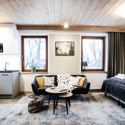 Apartament 3-osobowy z tarasem z 1 pomieszczeniem sypialnianym