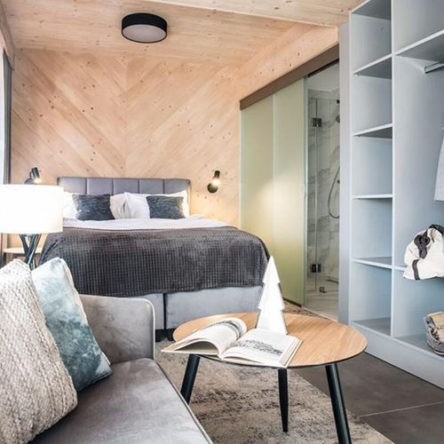 Apartament 2-osobowy z balkonem z widokiem na góry z 1 pomieszczeniem sypialnianym