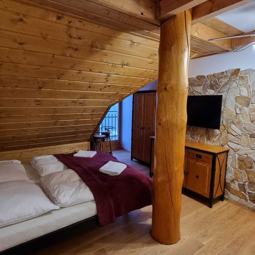 Studio Apartman se sprchou pro 4 os.