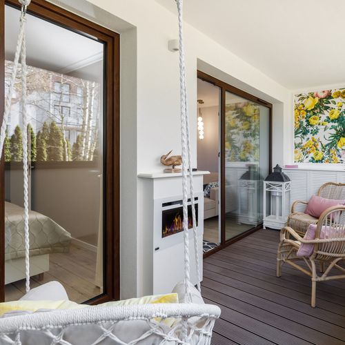 Apartament 4-osobowy na parterze Deluxe z 2 pomieszczeniami sypialnianymi