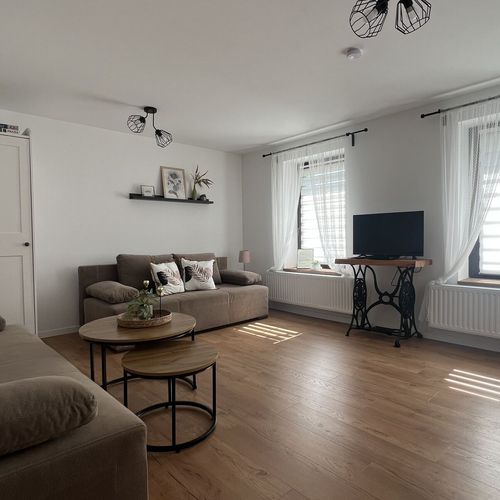 Apartament 4-osobowy z dostępem do ogrodu z widokiem na góry z 1 pomieszczeniem sypialnianym