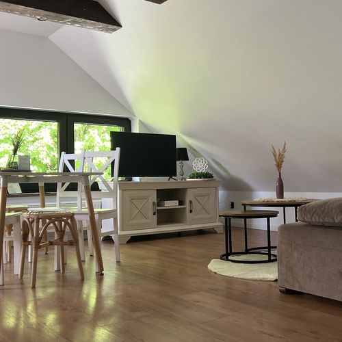 Apartament 6-osobowy z dostępem do ogrodu z widokiem na góry z 2 pomieszczeniami sypialnianymi (możliwa dostawka)