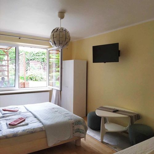 Apartament 5-osobowy z własną kuchnią z widokiem na ogród z 2 pomieszczeniami sypialnianymi