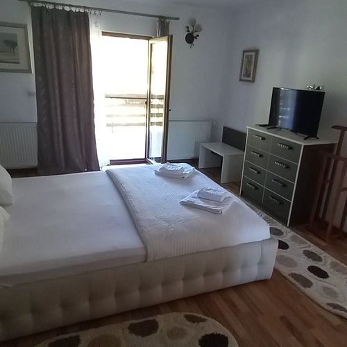 Camera dubla queen cu vedere spre grădină