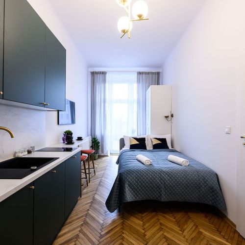 Apartament 2-osobowy z balkonem z widokiem na miasto z 1 pomieszczeniem sypialnianym