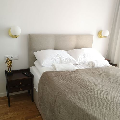 Apartament 2-osobowy z łazienką z widokiem na miasto z 1 pomieszczeniem sypialnianym