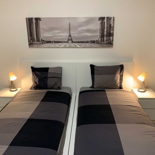 Apartament 2-osobowy z prysznicem z aneksem kuchennym z 1 pomieszczeniem sypialnianym (możliwa dostawka)