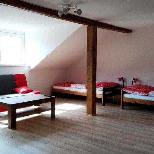 Apartman s balkónem pro 4 os. s 1 ložnicí v podkroví (s možností přistýlky)