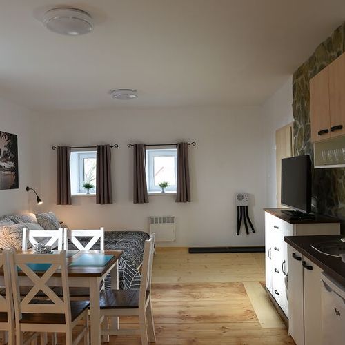 Apartament 4-osobowy Superior z prysznicem (możliwa dostawka)