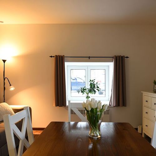 Apartament 2-osobowy z prysznicem z aneksem kuchennym (możliwa dostawka)