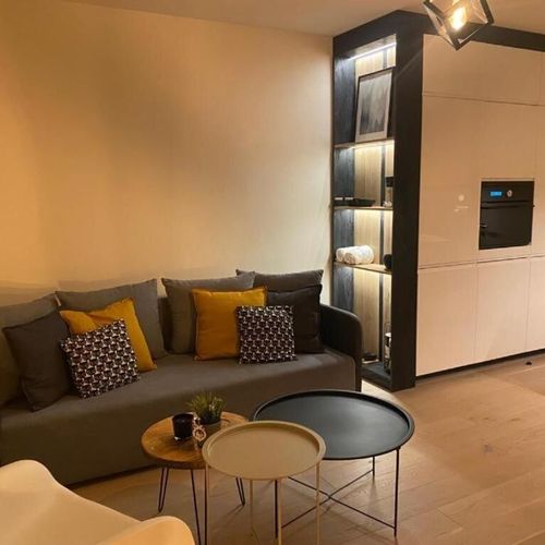 Apartman s terasou s vlastní malou kuchyňkou s manželskou postelí s 1 ložnicí (s možností přistýlky)