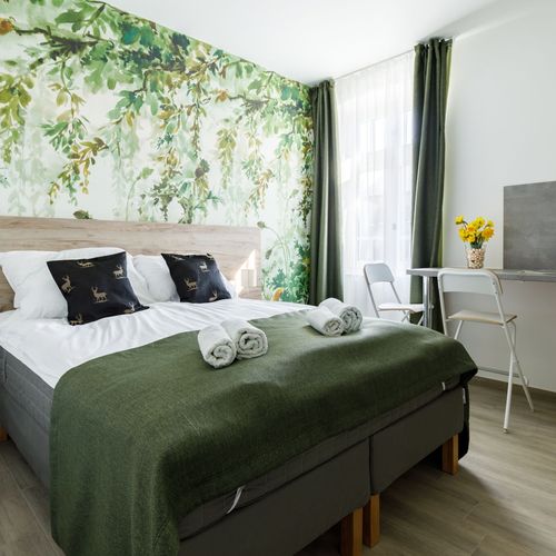 Apartament studio la parter cu 1 camera pentru 2 pers.