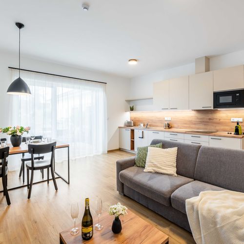 Apartament familial(ă) cu vedere spre grădină cu 2 camere pentru 4 pers.