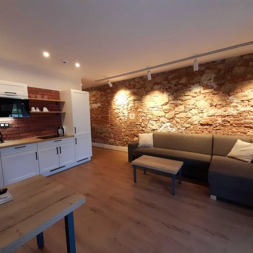 Apartament 4-osobowy z wanną z tarasem z 2 pomieszczeniami sypialnianymi