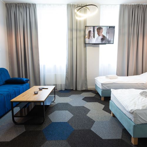 Apartament 2-osobowy Lux z widokiem na miasto z 1 pomieszczeniem sypialnianym