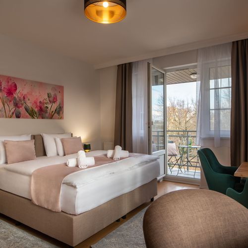 Apartament 3-osobowy Studio z balkonem z 1 pomieszczeniem sypialnianym
