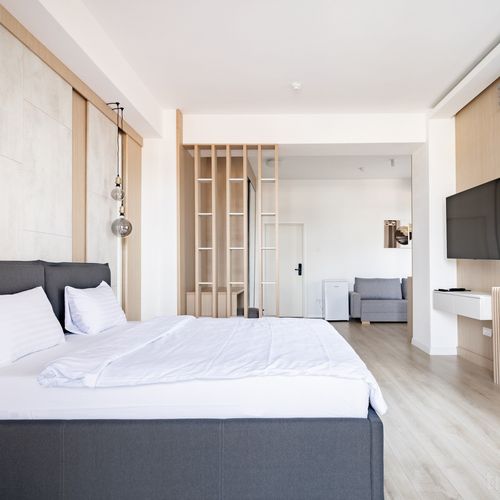 Deluxe Suita s balkónem s manželskou postelí s 1 ložnicí