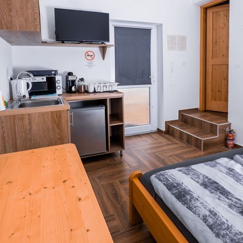 Apartman s manželskou postelí s 1 ložnicí s výhledem do zahrady přízemní
