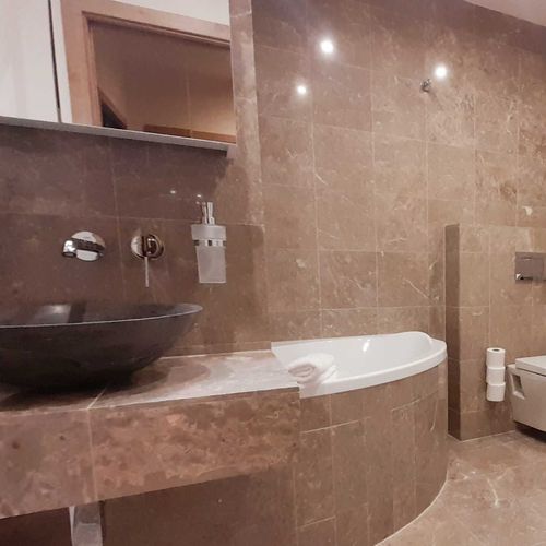 Studio Apartman s koupelnou s manželskou postelí s 1 ložnicí (s možností přistýlky)