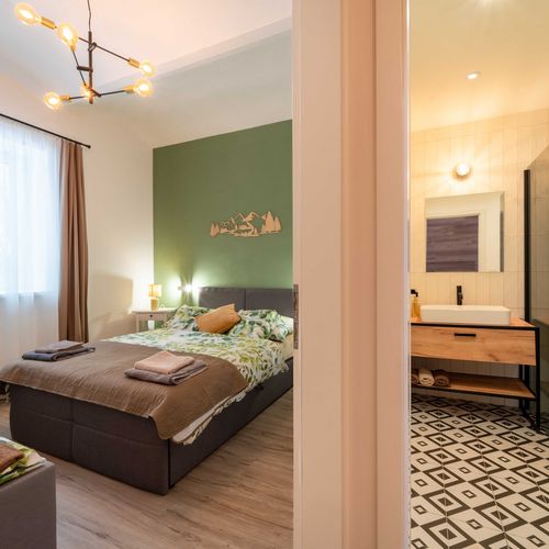 Apartament 8-osobowy z prysznicem z własną kuchnią