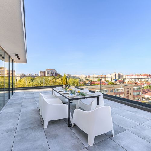 Apartament 6-osobowy Penthouse z panoramą z 3 pomieszczeniami sypialnianymi
