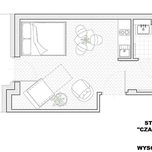 Apartament 3-osobowy z 1 pomieszczeniem sypialnianym