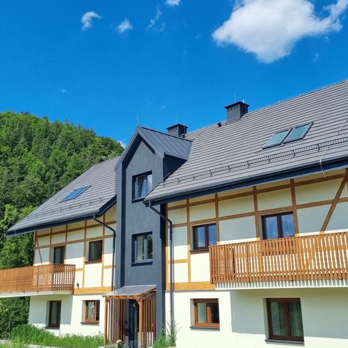 Apartament 4-osobowy z tarasem z widokiem na góry z 1 pomieszczeniem sypialnianym