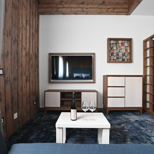 Apartman se sprchou s vlastní kuchyňkou s manželskou postelí s 1 ložnicí (s možností přistýlky)