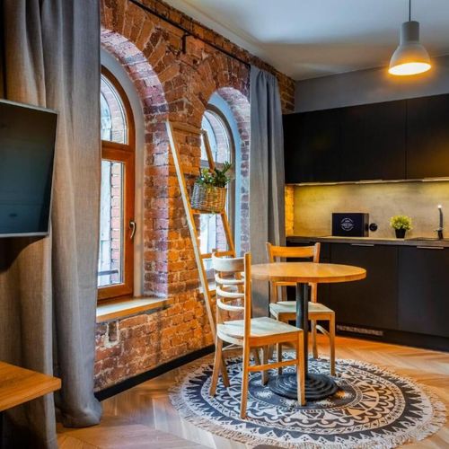 Apartament 2-osobowy na poddaszu z widokiem na las z 1 pomieszczeniem sypialnianym