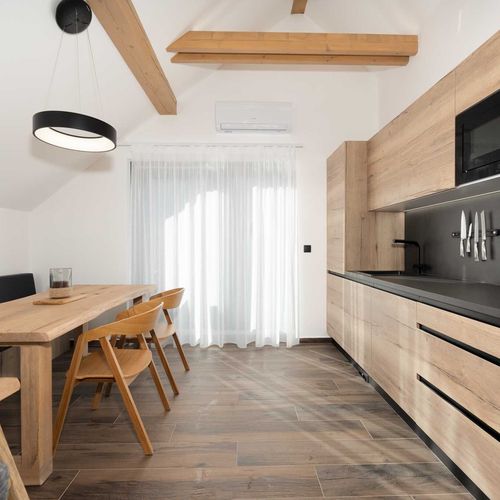 Apartament cu duș cu terasă cu 1 camera pentru 2 pers. (se poate solicita pat suplimentar)