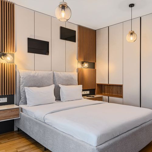 Apartament business cu duș cu 2 camere pentru 4 pers.