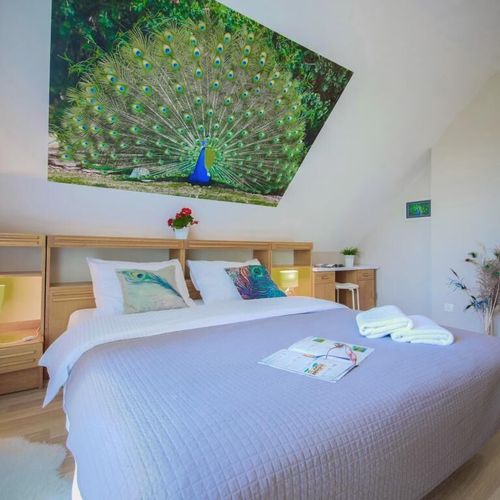 Apartament 7-osobowy na piętrze z widokiem na góry z 4 pomieszczeniami sypialnianymi