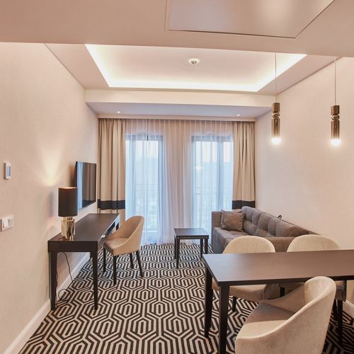 Apartament 4-osobowy na piętrze z aneksem kuchennym z 2 pomieszczeniami sypialnianymi