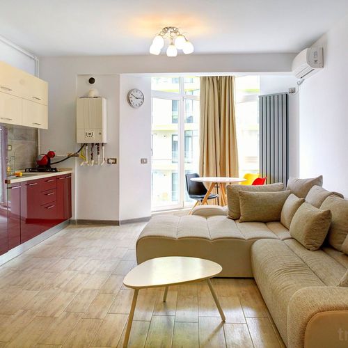Apartament deluxe cu vedere spre mare cu 2 camere pentru 4 pers.