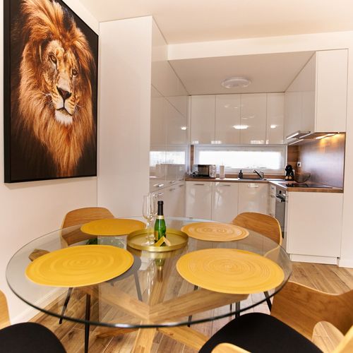 Apartament studio cu vedere spre oraș cu 2 camere pentru 4 pers.