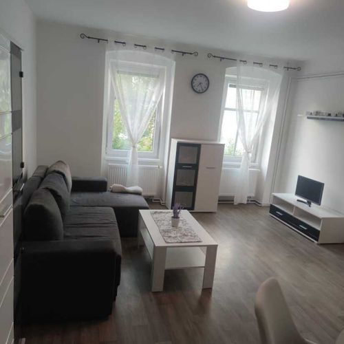 Apartament 2-osobowy z aneksem kuchennym z widokiem na ogród z 1 pomieszczeniem sypialnianym (możliwa dostawka)