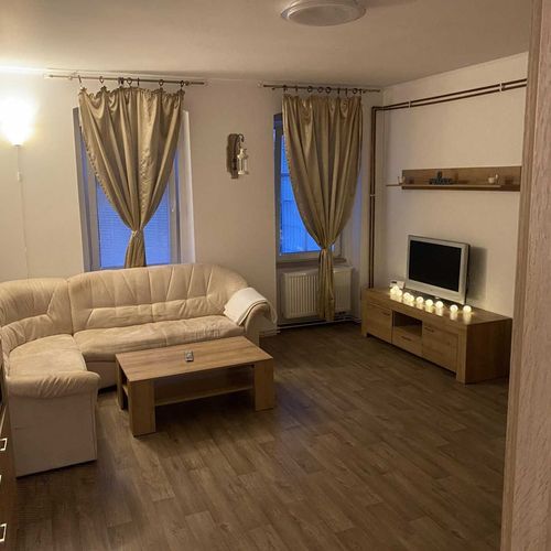 Apartament 2-osobowy z prysznicem z aneksem kuchennym z 1 pomieszczeniem sypialnianym (możliwa dostawka)