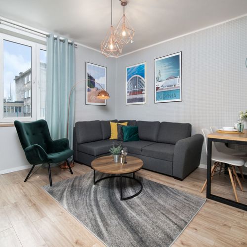 Apartament 4-osobowy tV z płaskim ekranem z widokiem na miasto z 2 pomieszczeniami sypialnianymi